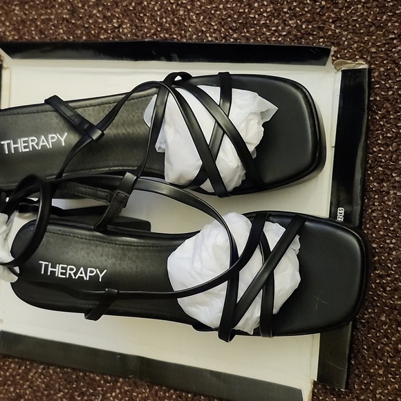 therapy Shoes - Therapy Black Strappy Heels